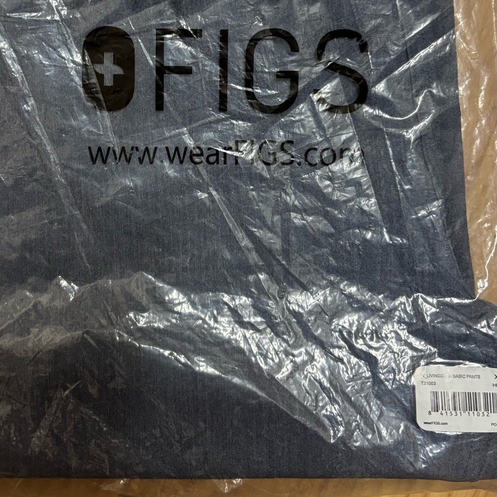 Figs Technical Collection Livingston Scrub Pants Chambray Blue Women XS - Picture 3 of 3